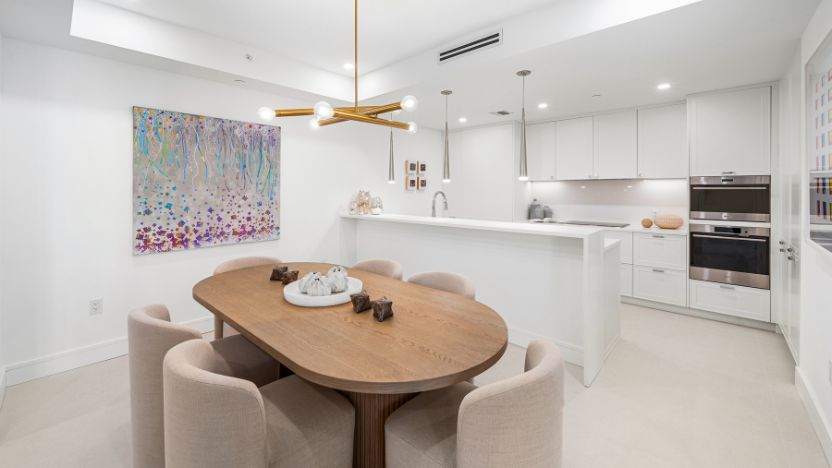 Kitchen and dining room of Sky Residence C at Regency Parc