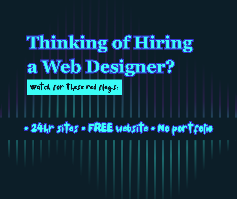 How to Choose a Web Designer for Your Small Business (Red Flags to Avoid) cover image