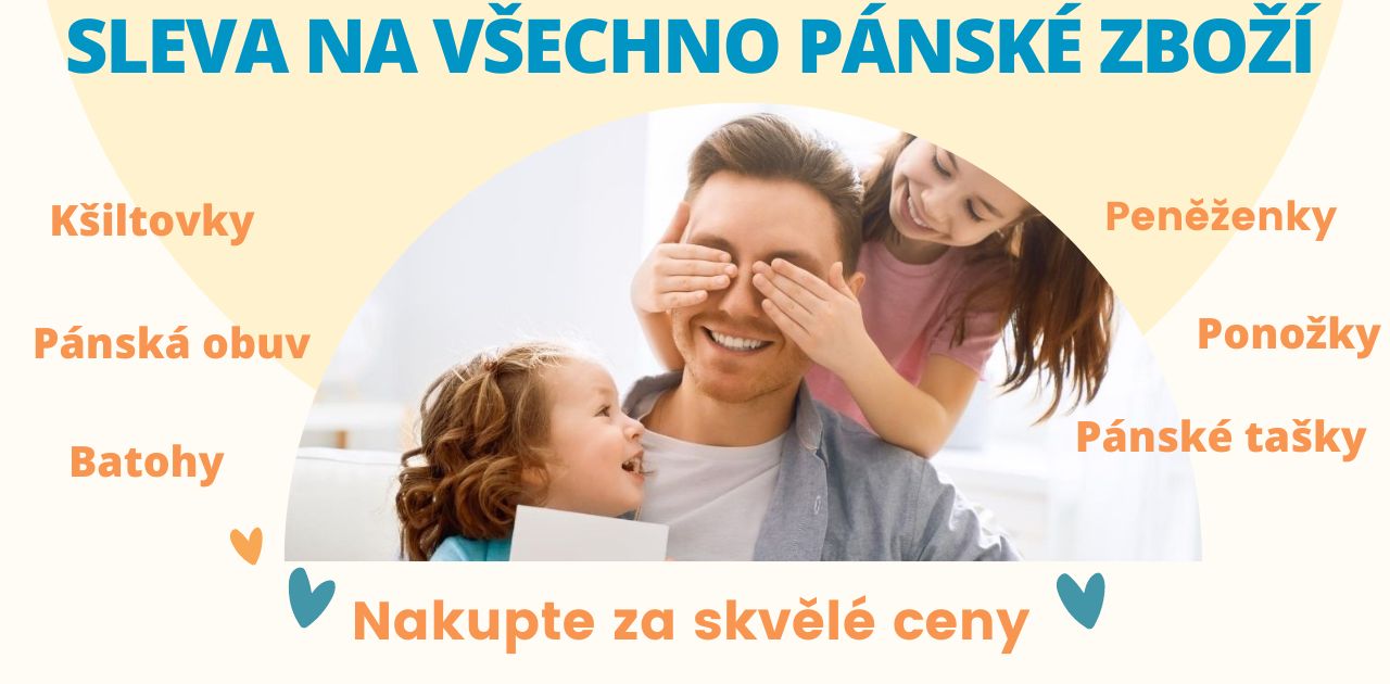 Sleva na všechno pánské zboží