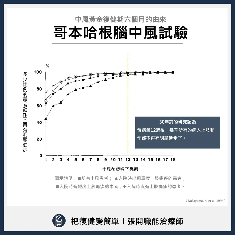 中風黃金復健期六個月的由來