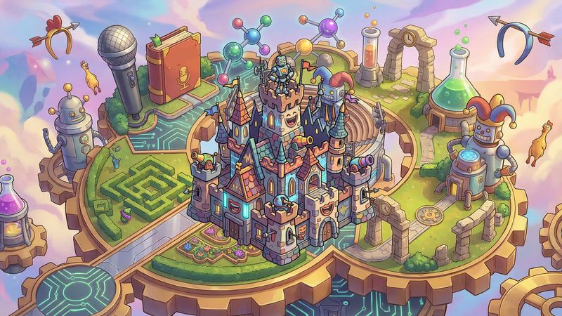 Whimsical comedy academy for non-human stand-up performers Tower Defense