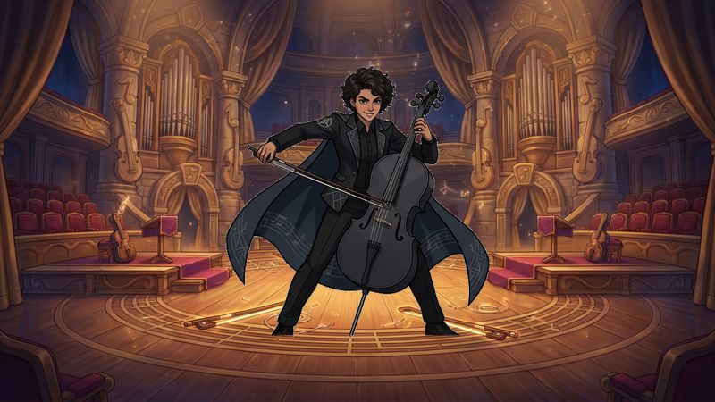 Grand concert hall arena with cartoon musical combat Battle Arena