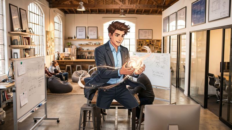 Dynamic co-working garage startup incubation ecosystem Merge Magic