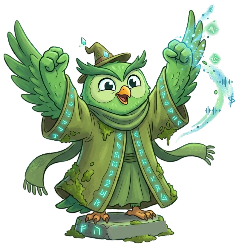 Mystical mossy stone tower with glowing arcane runes Jewel Blitz