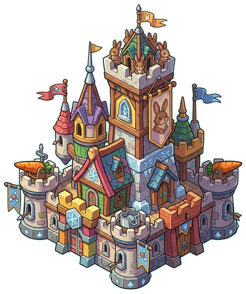 Colorful village defending against hungry parading cookie monsters Tower Defense
