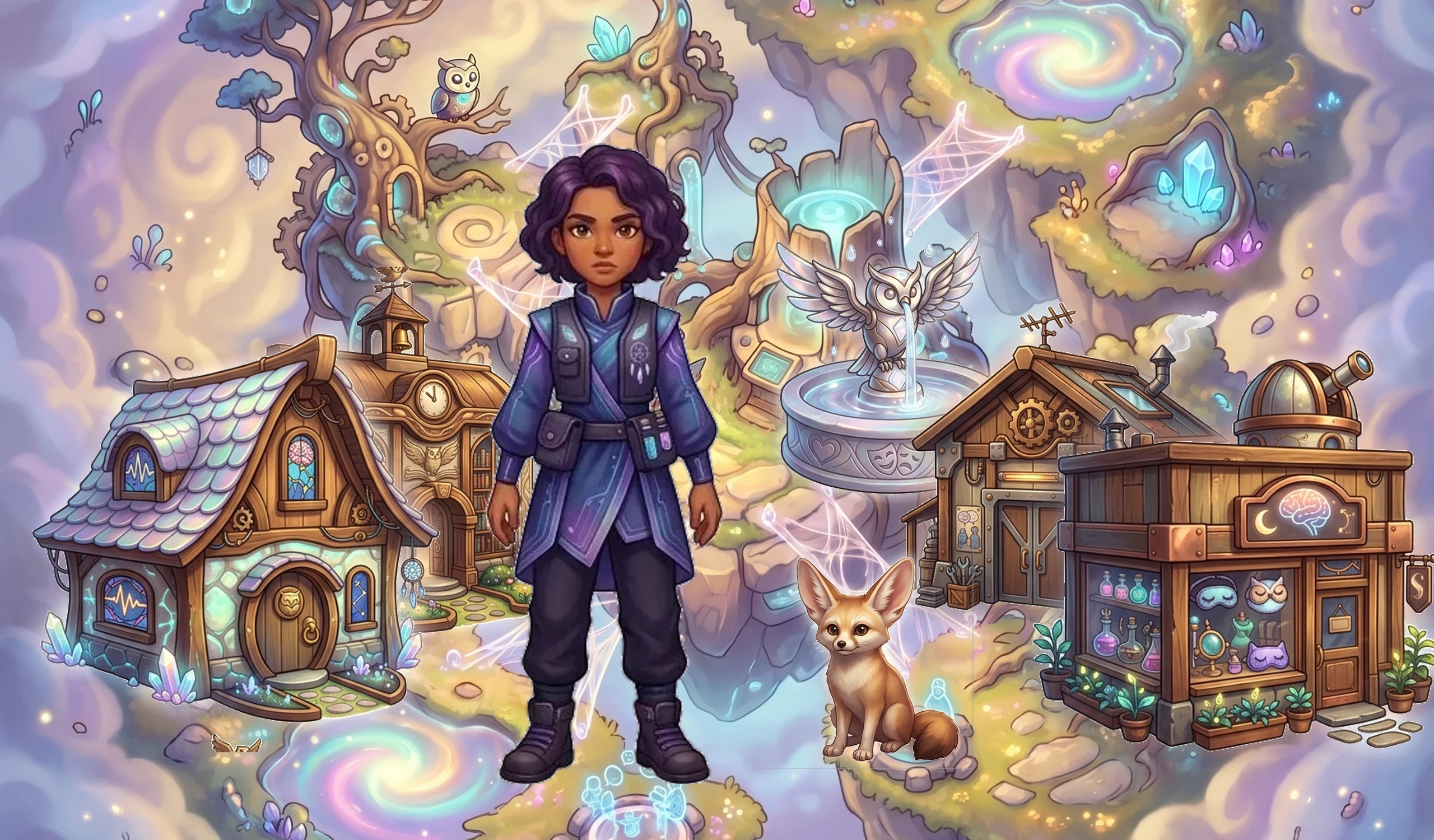 Hidden floating laboratory for ethereal dream research Dream Village