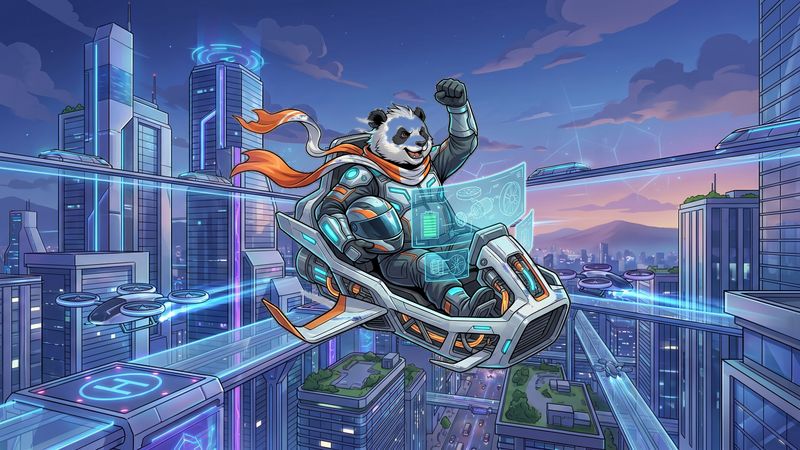 Futuristic urban skyways with electric vertical takeoff vehicles Hover Rush