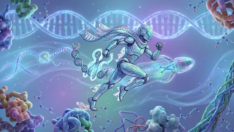 Microscopic Molecular World of Genetic Information Turbo Dash