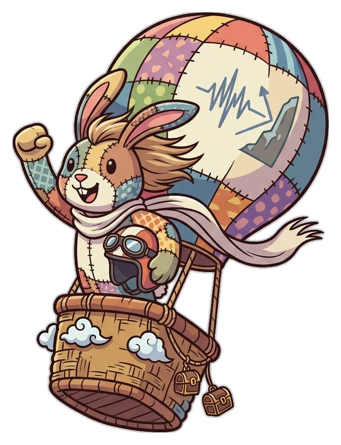 Whimsical cloud-castle obstacle course with floating treasure chests Hover Rush