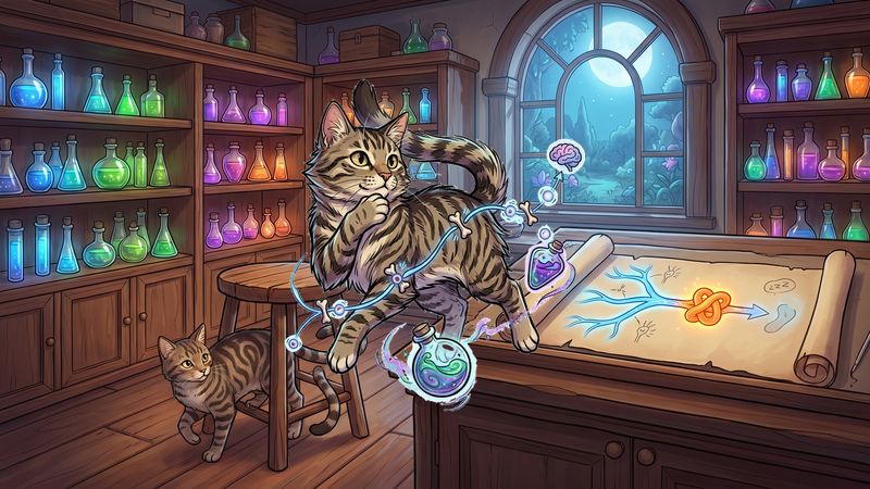 Teen wizard's apothecary with glowing potion vials Jewel Blitz