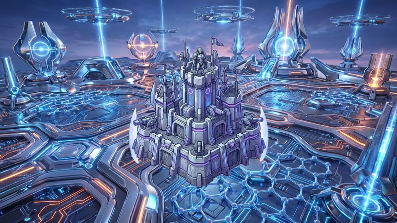 Advanced Futuristic High-tech Warfare Battleground Tower Defense