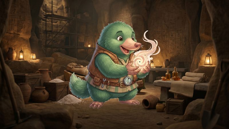 Mysterious underground archaeological dig site exploration Merge Magic