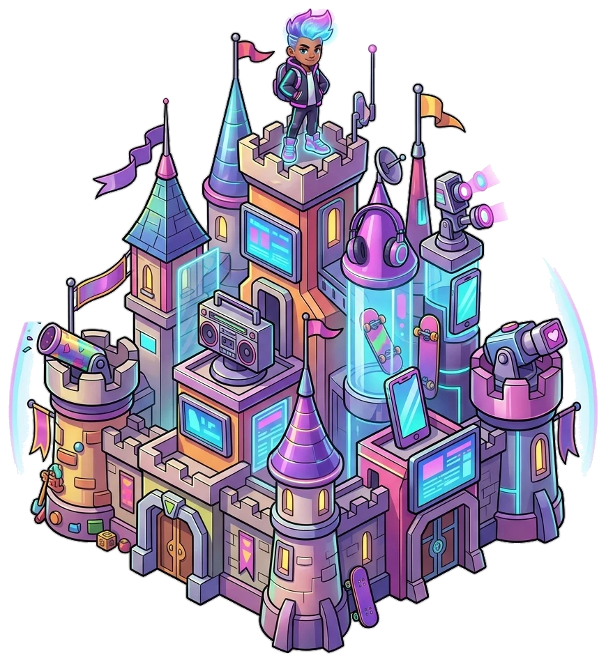 Vibrant middle school social navigation labyrinth Tower Defense