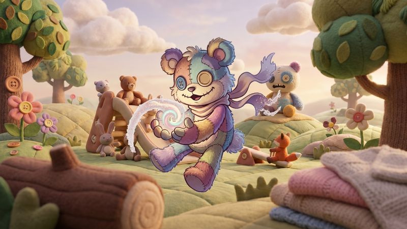 Whimsical world of joyful stuffed animal adventures Merge Magic