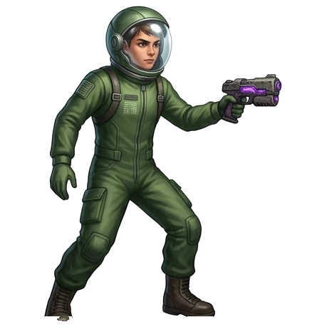Chaotic asteroid belt with rotating laser-firing hazards Survivor Storm