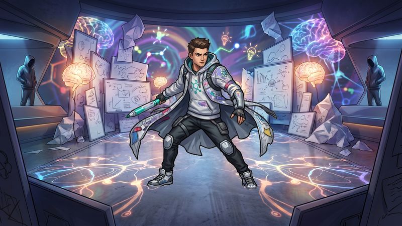 Chaotic corporate brainstorm room idea-strike arena Battle Arena
