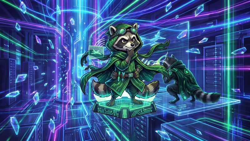 Glowing neon mainframe tower with floating data shards Jewel Blitz