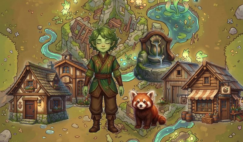 Rebuilding an abandoned cliffside village after a storm Dream Village