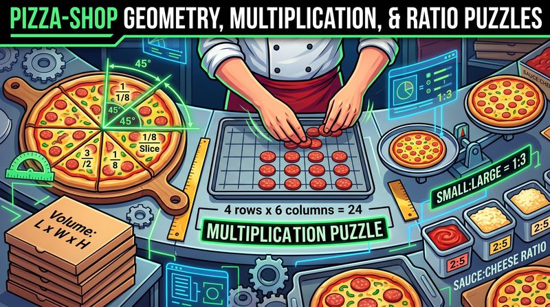 Pizza Shop Math Challenges