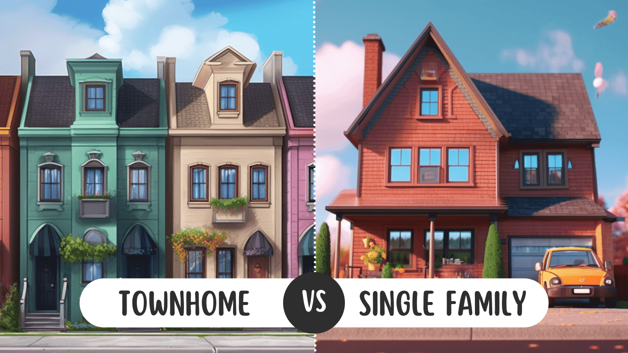 Comparison of townhomes vs single family homes