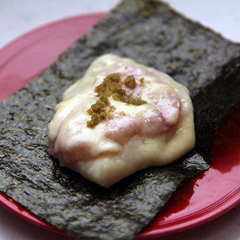 ゆず胡椒効かせて「ハムチー餅」