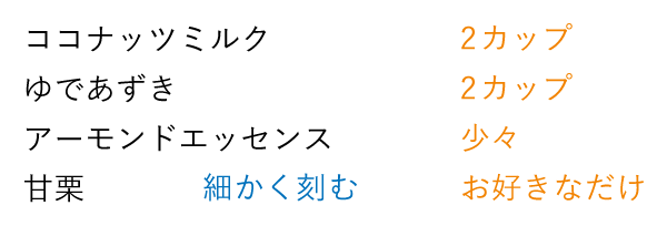 準備するもの（4人分）