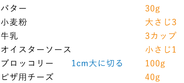 準備をするもの（2人分）