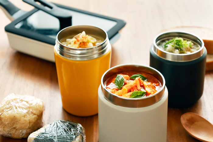 卵焼き器で簡単に「スープジャー弁当」