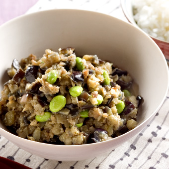 ごはんのお供「ナス肉味噌」