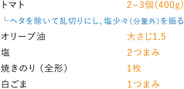 準備するもの（2〜3人分）