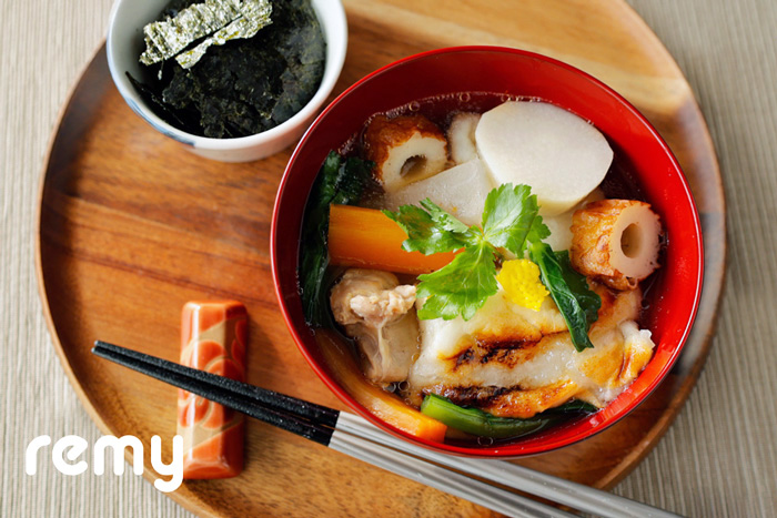 和田家の定番「のりたっぷり雑煮」by著者1