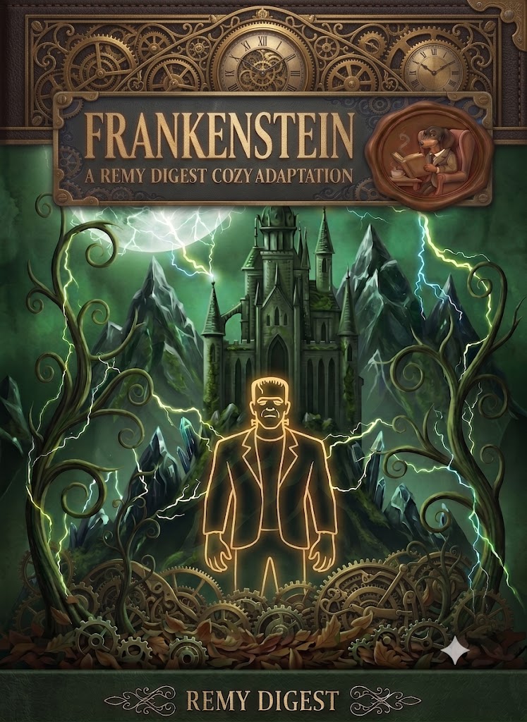 Frankenstein Cozy Adaptation Cover