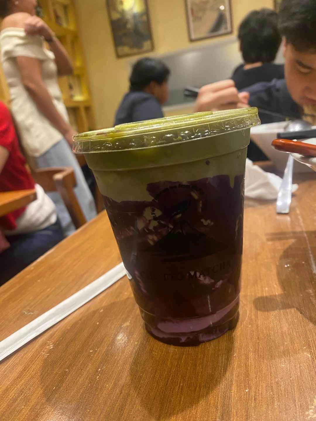 Ube cheese matcha