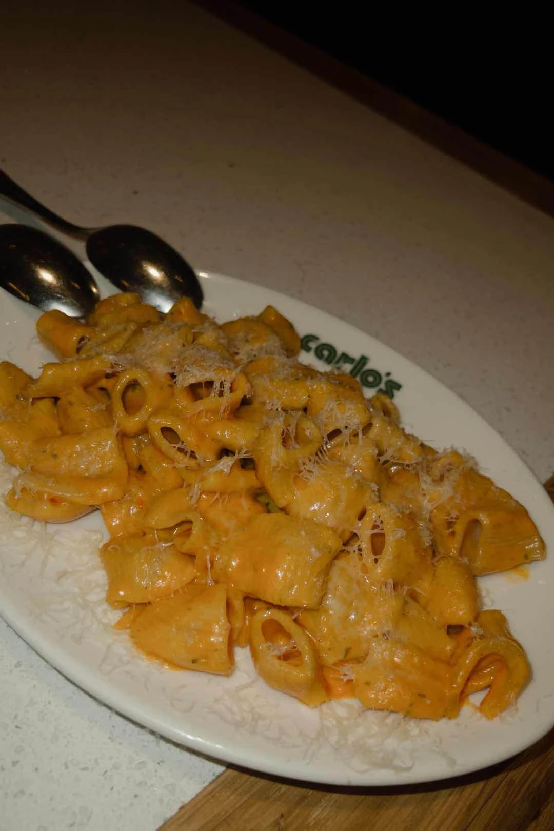 spicy vodka rigatoni