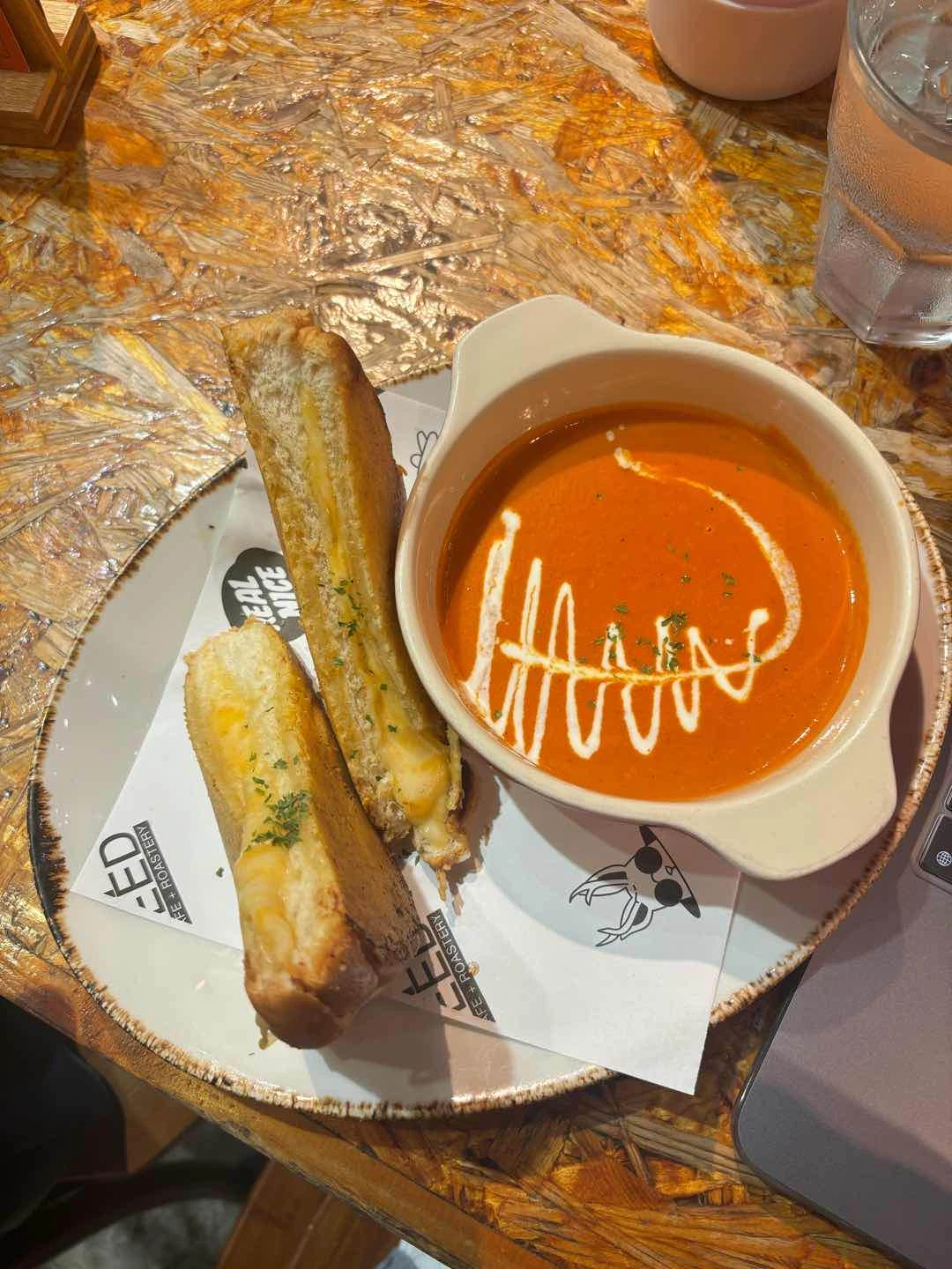 grilled cheese of The Fat Seed Cafe + Roastery One Ayala