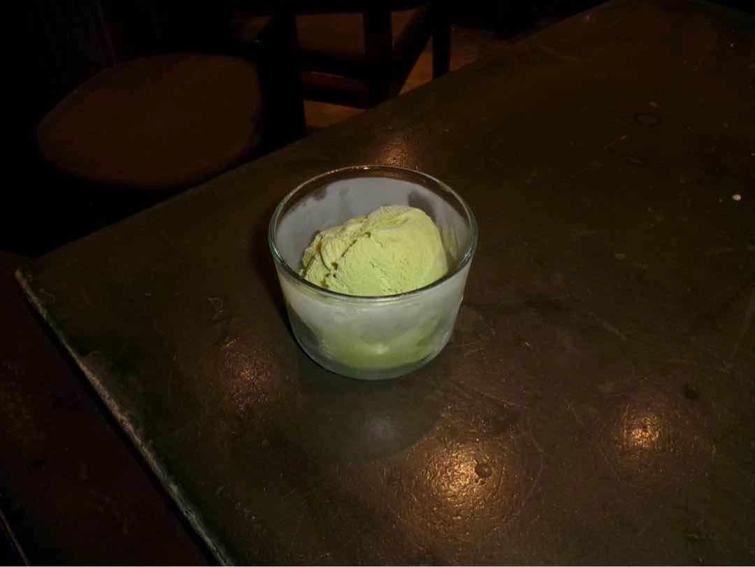 matcha gelato of Ginza Gyu Makati