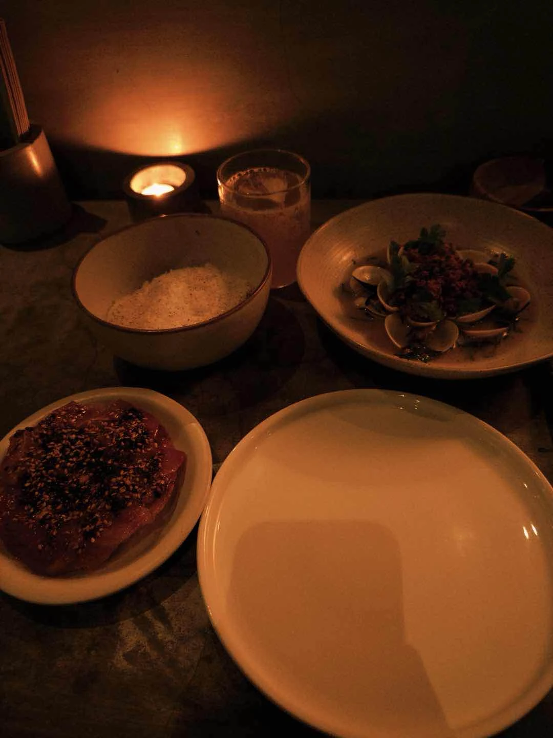 Tuna Tostada, Esquites, Almejas, and Piña Express of Los Tacos MNL