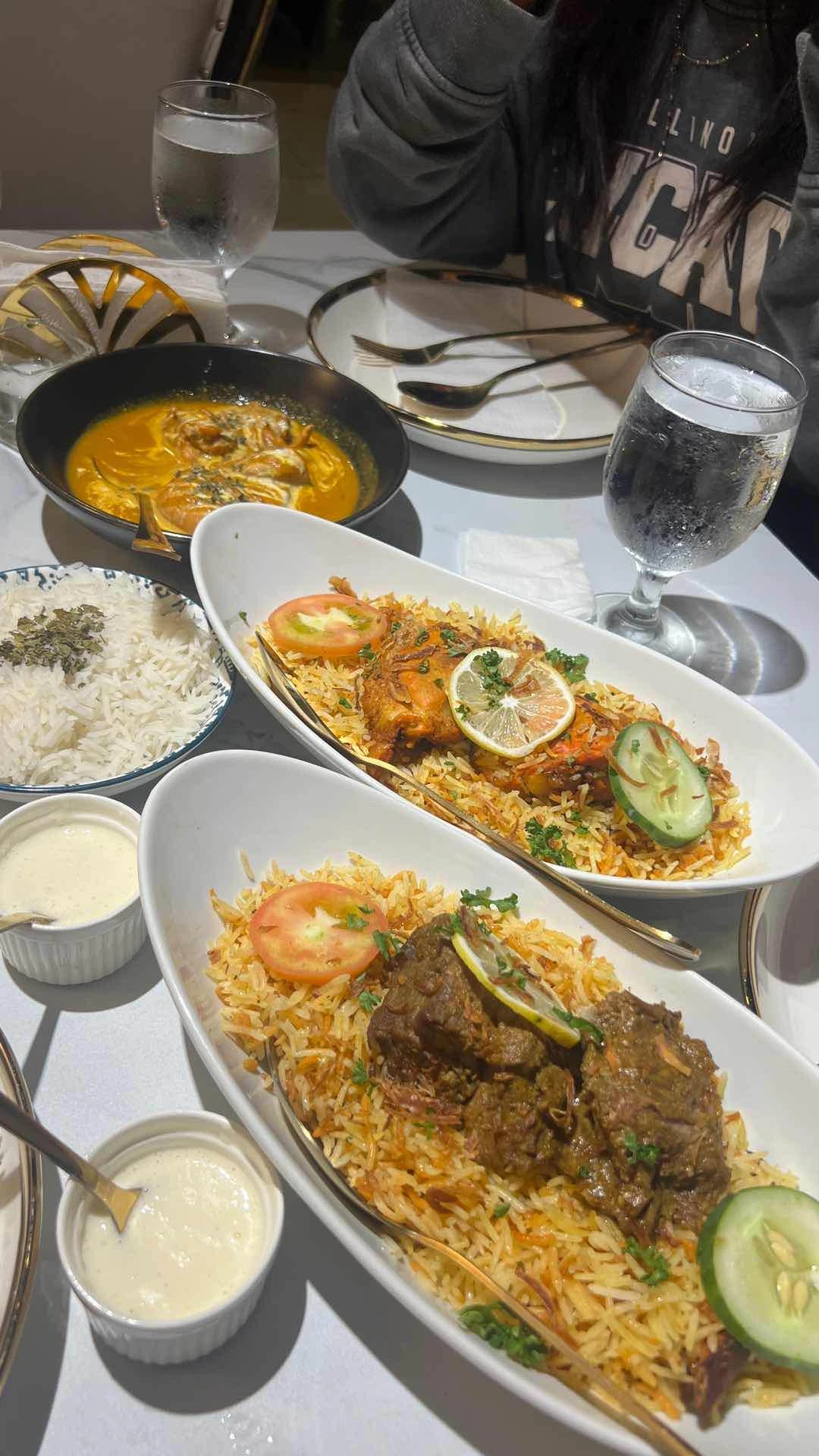 KARACHI BEEF BIRYANI, BUTTER CHICKEN, & CHICKEN DUM BIRYANI