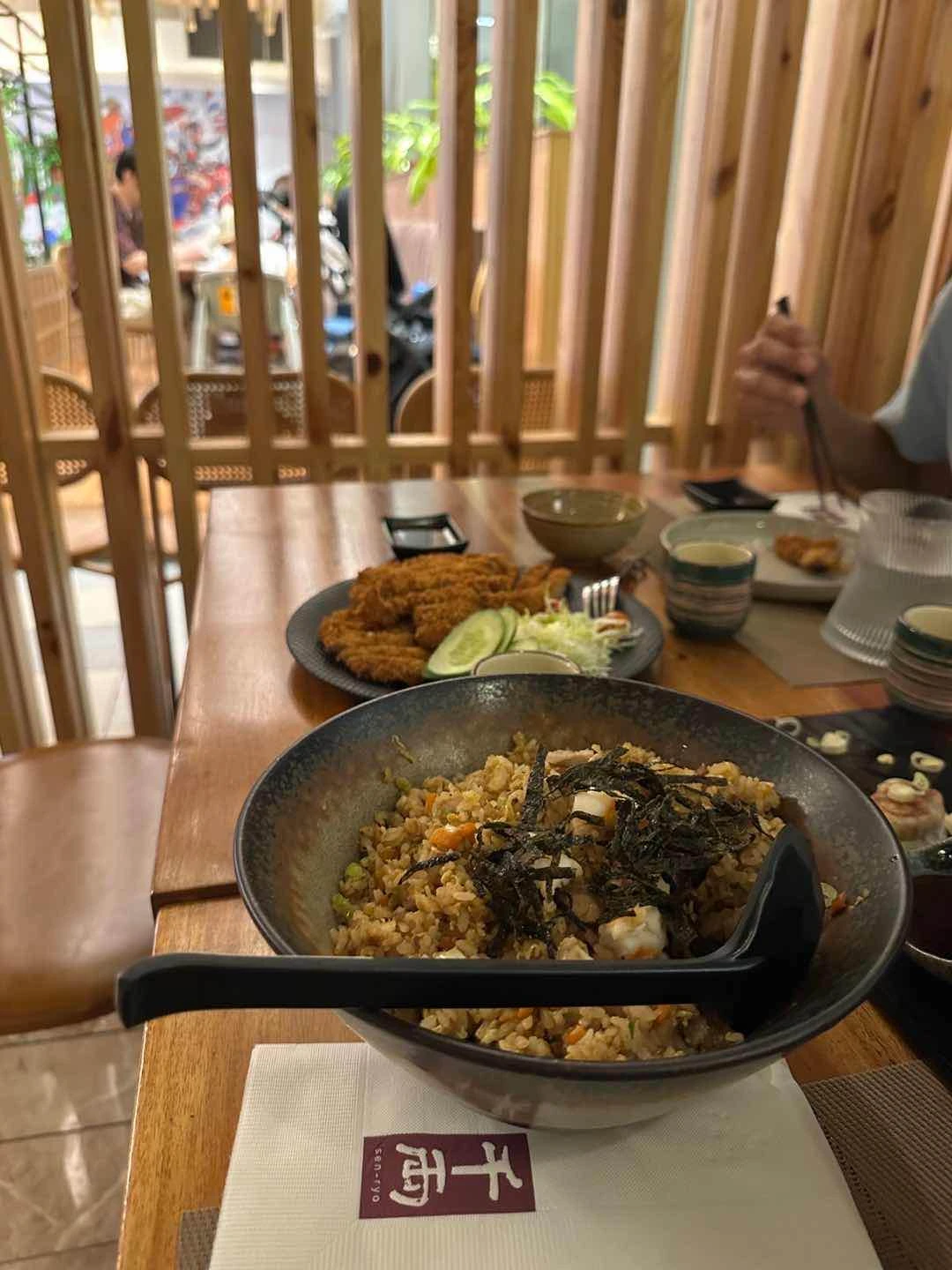 Seafood Chahan + Pork Tonkatsu