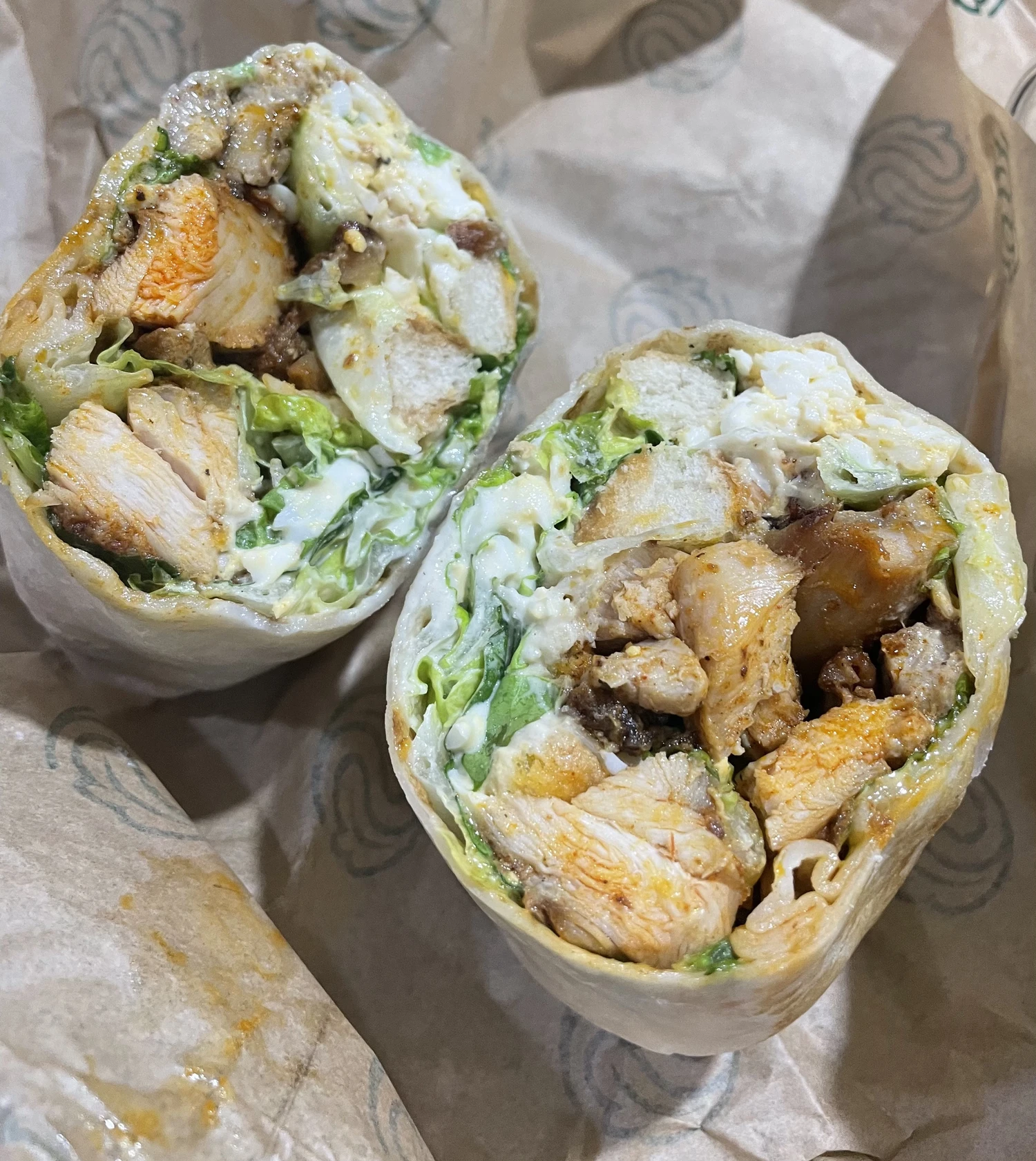 Hail Caesar Wrap (with Oven-Baked Chicken Thigh)