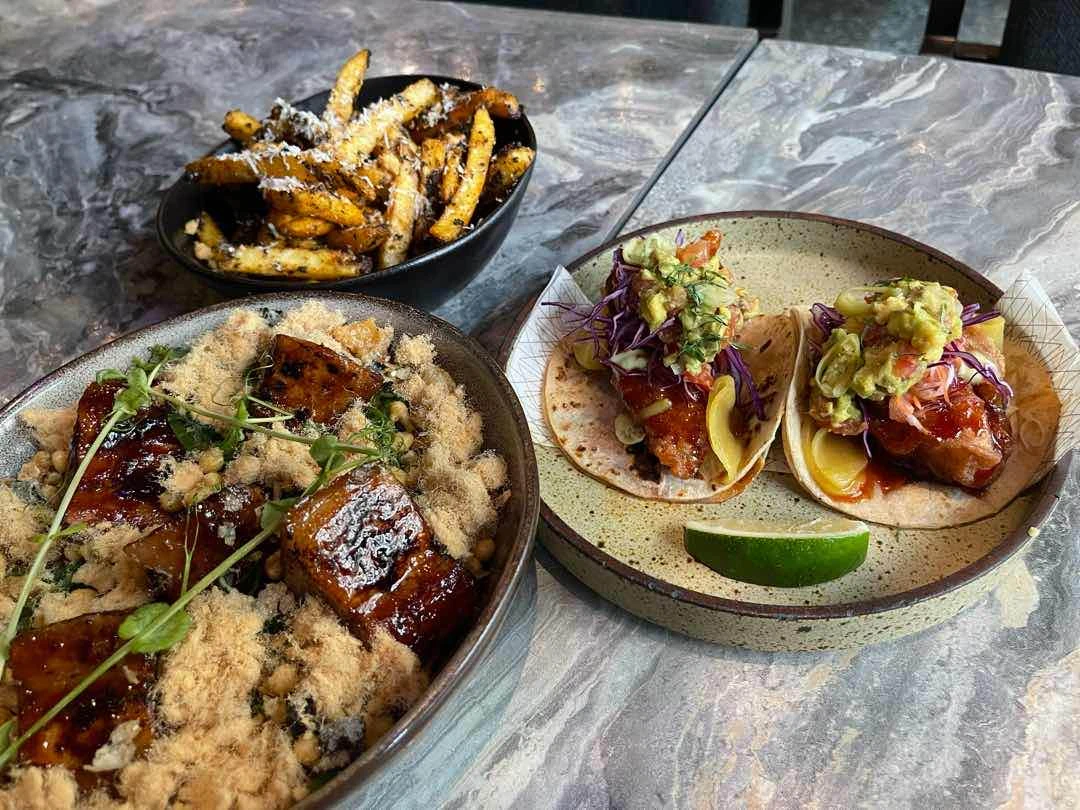Pork belly rice bowl