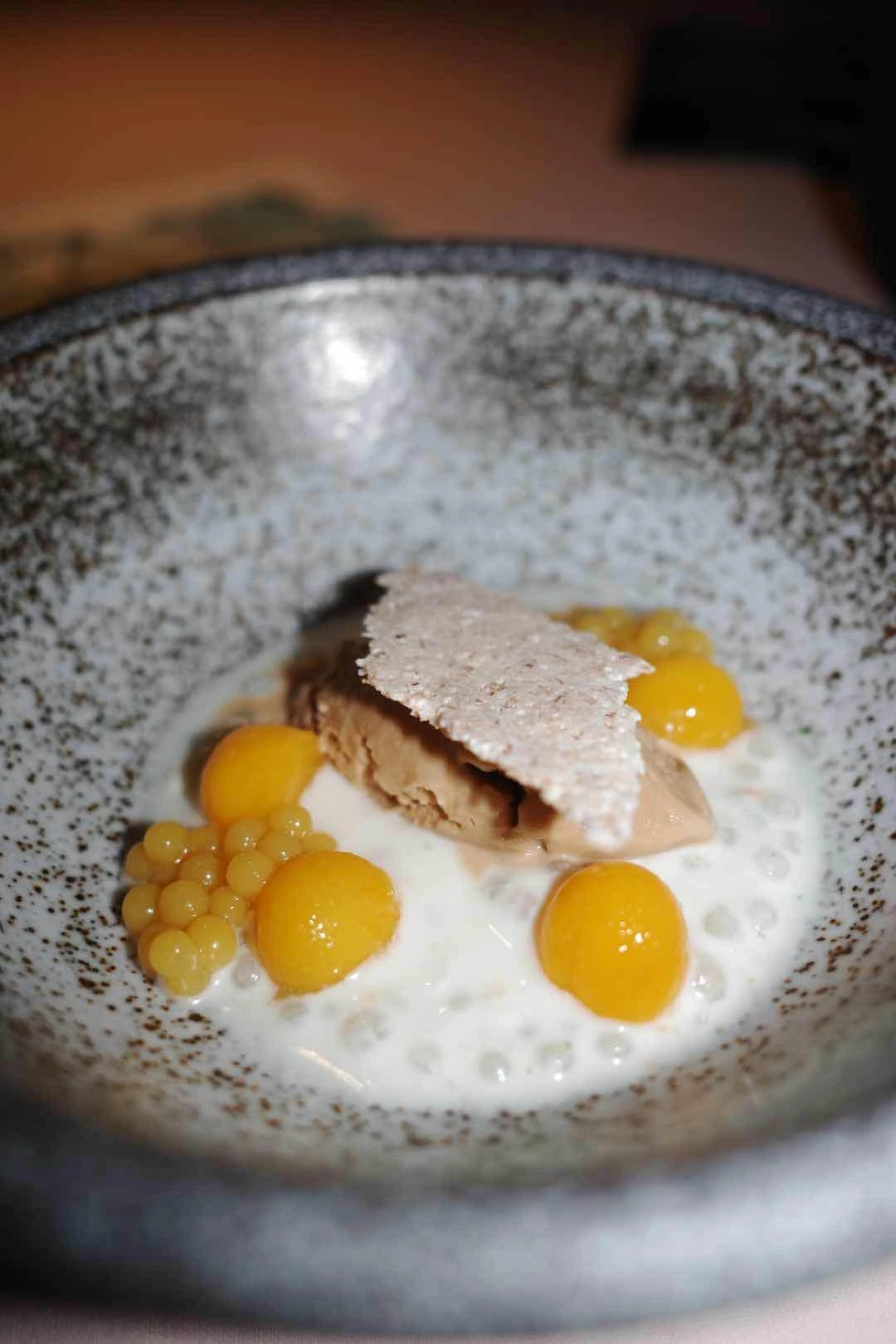 mango sago with latik