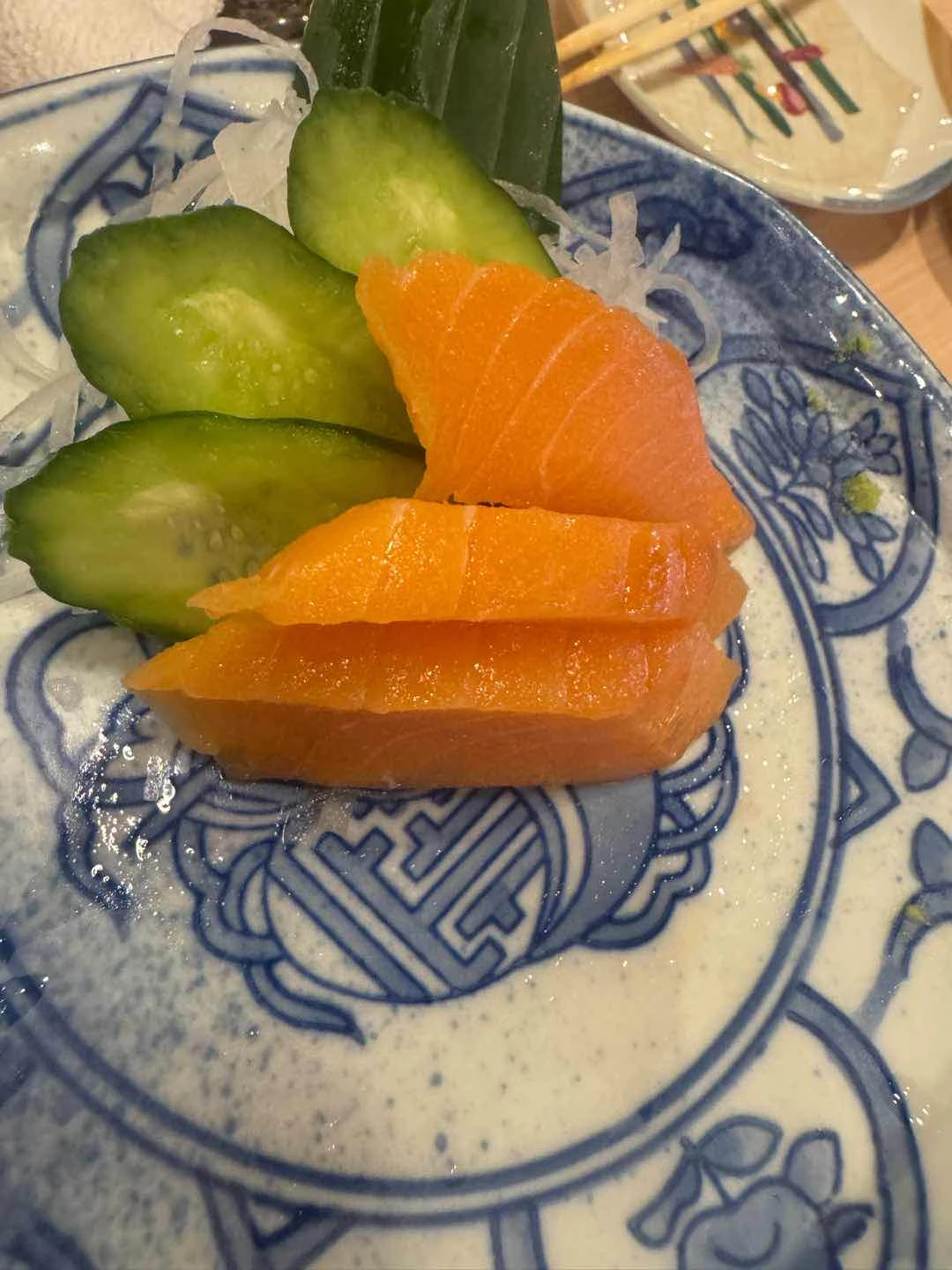 Salmon sashimi