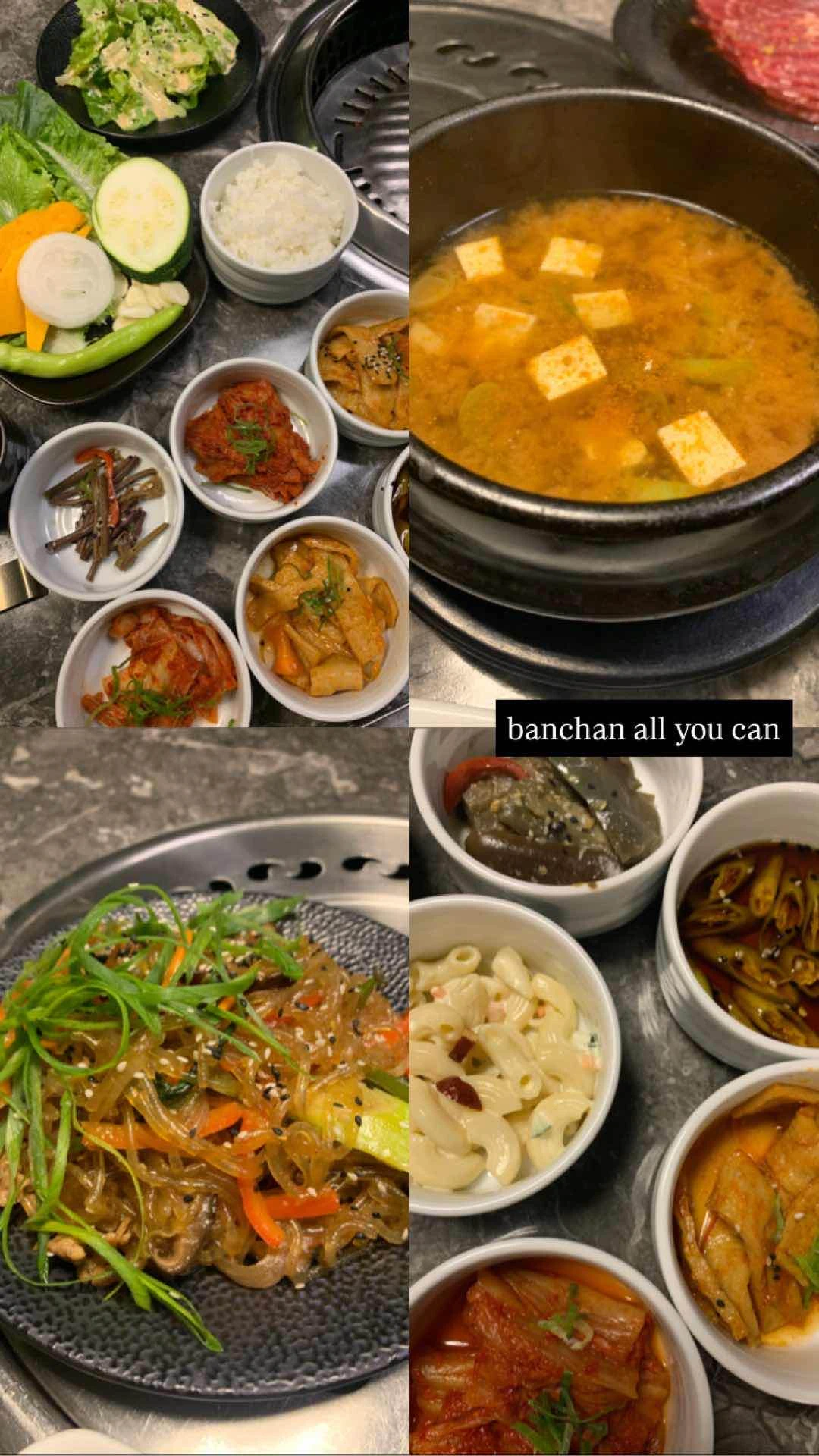 Banchan, Chapchae, Soup