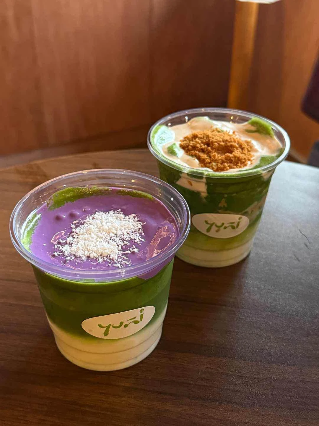ube matcha & biscoff matcha