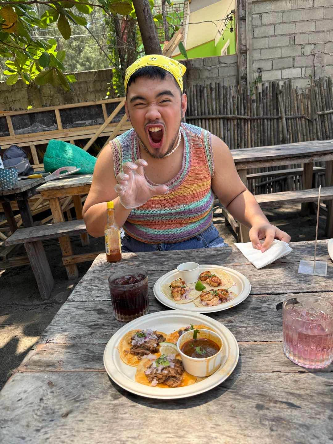 me asf ang sarap nung shrimp kineso nalimutan ko tawag