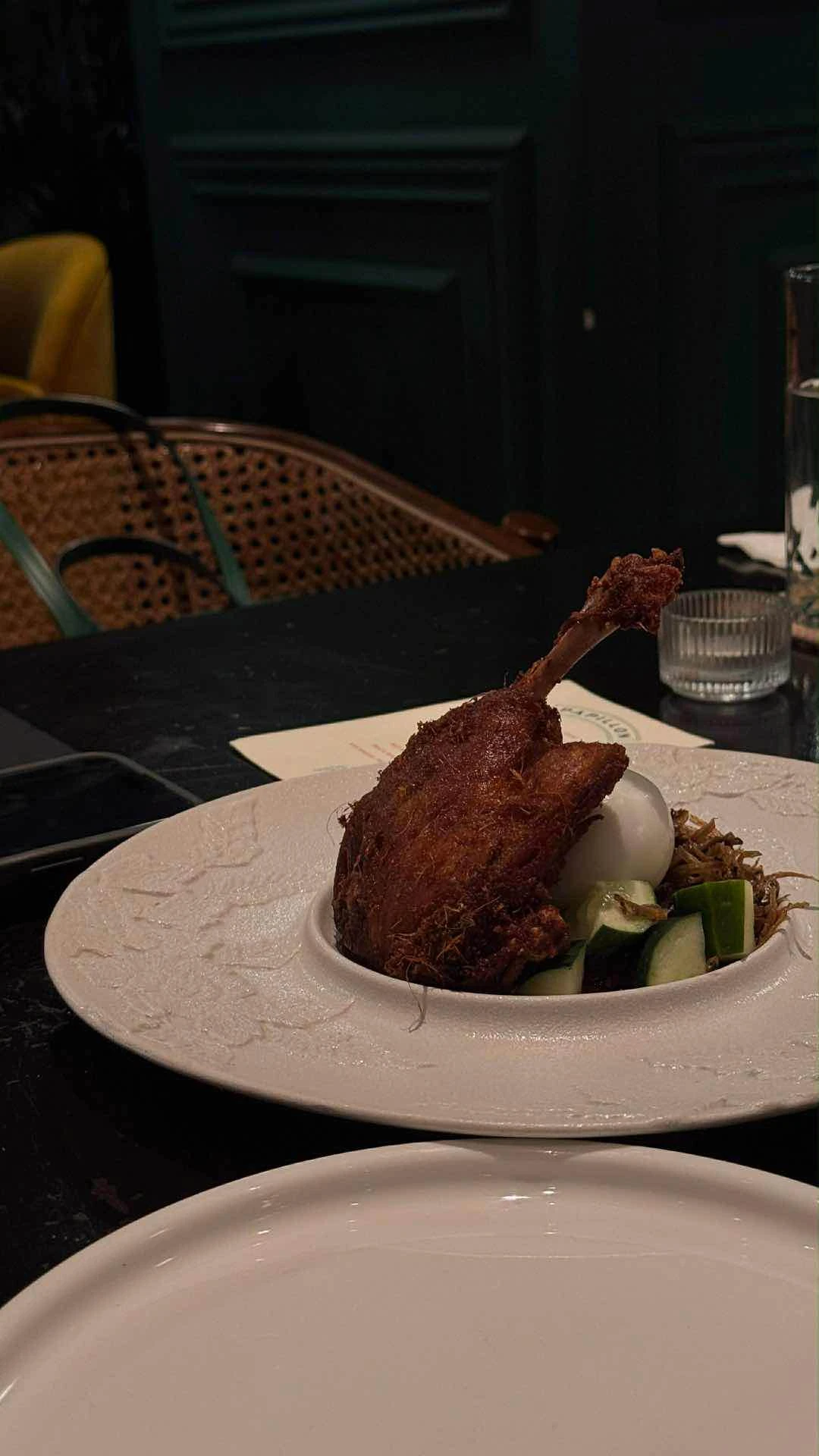 Duck leg confit of Papillon