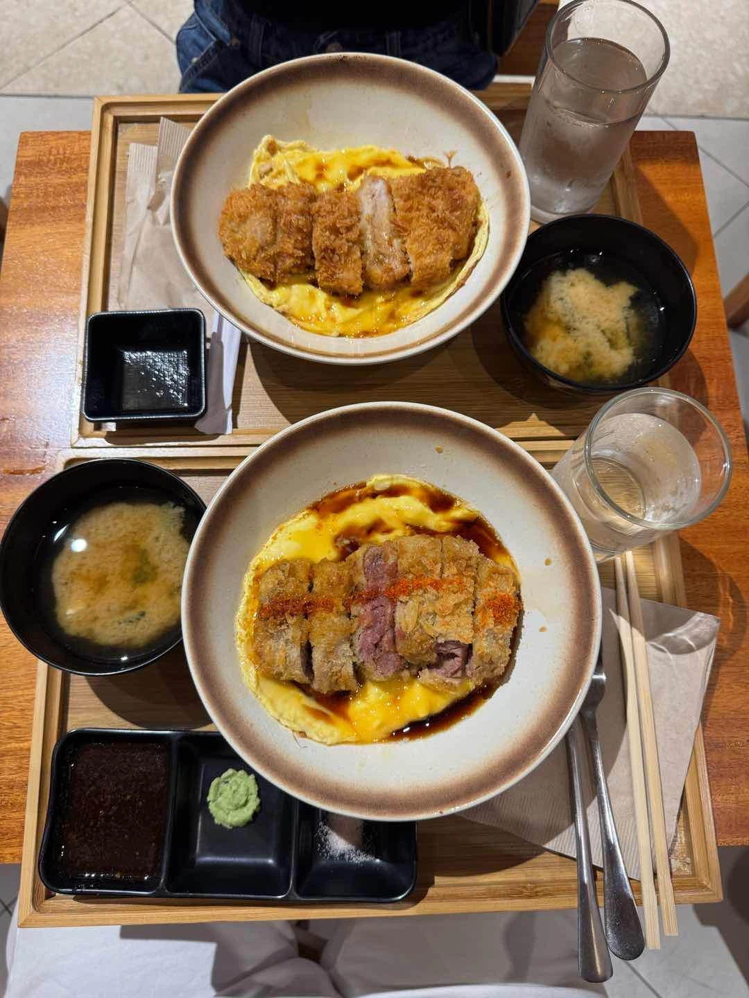 rosu set & grass fed gyukatsu