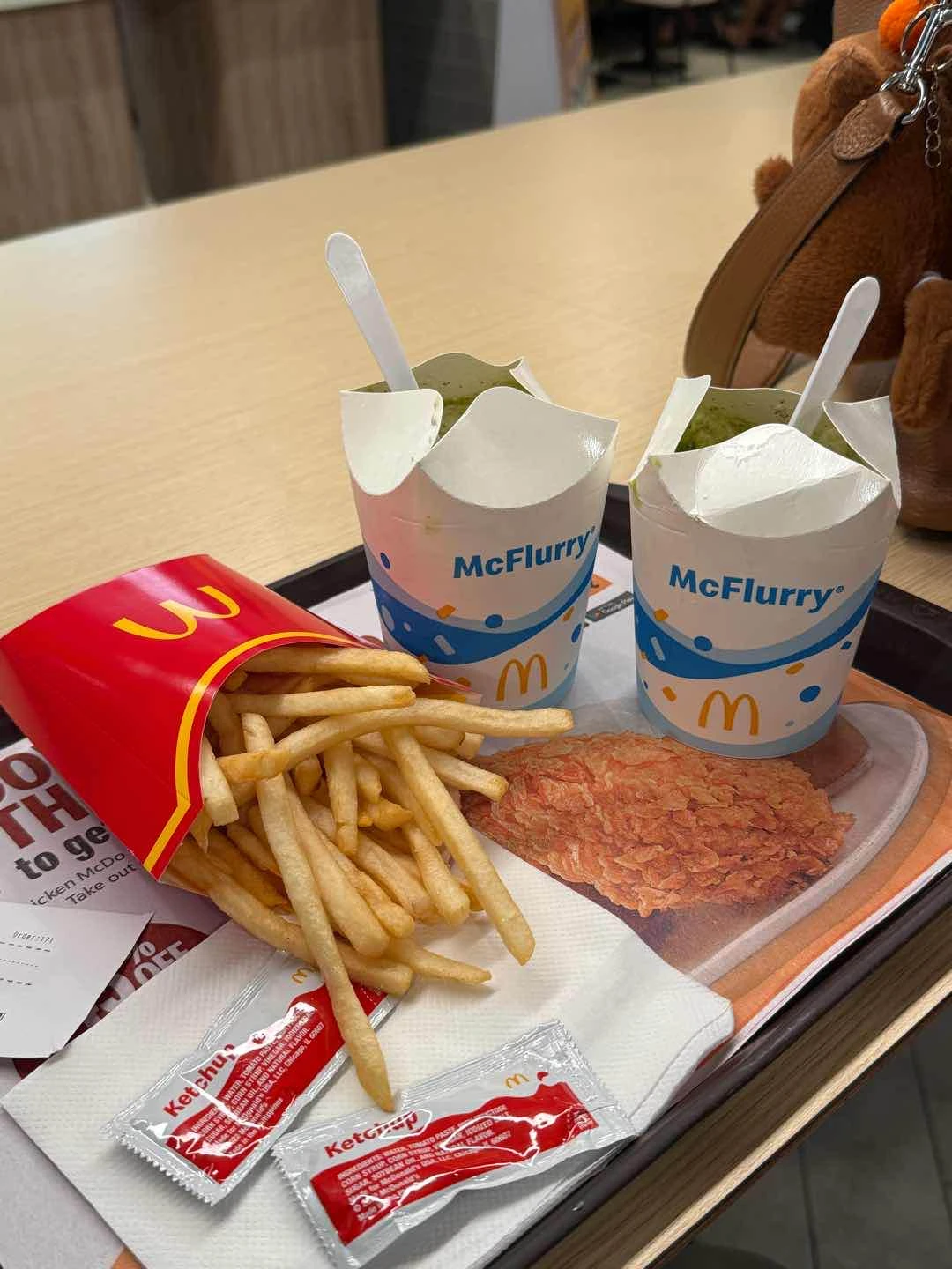 Matcha McFlurries and Large Fries