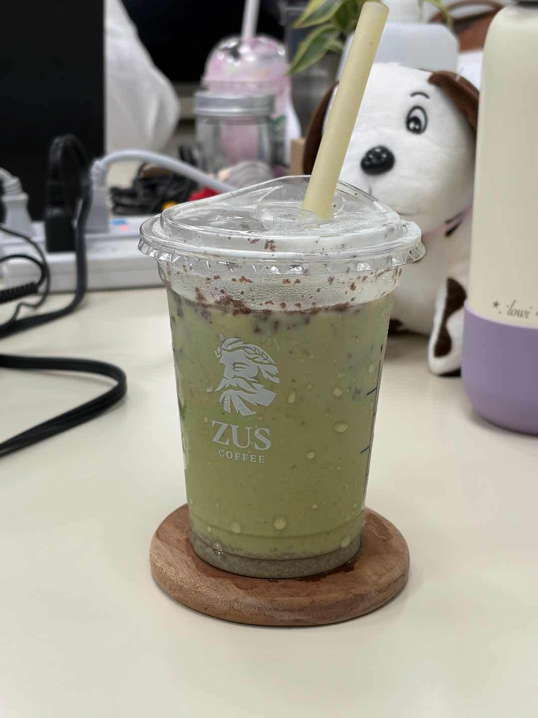 matcha cookie latte 